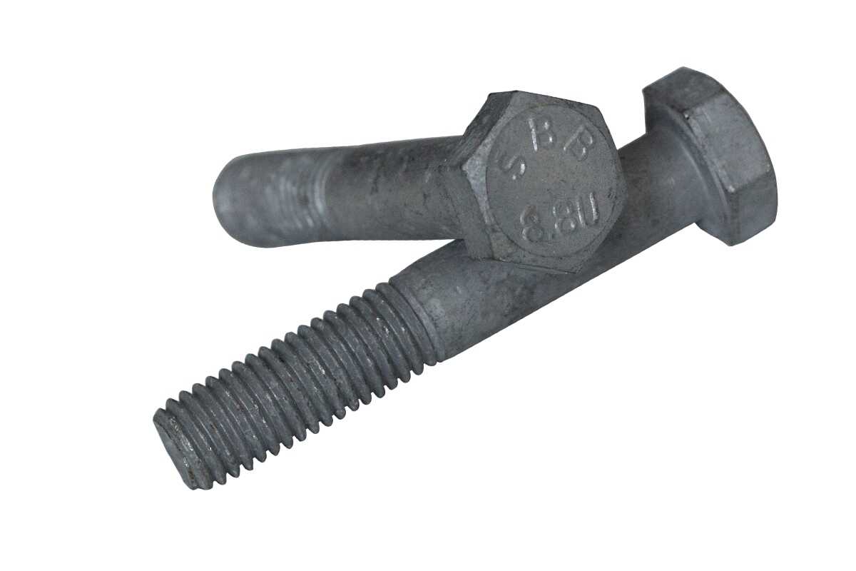 Болт шестигранний M33x120 8.8 цинк